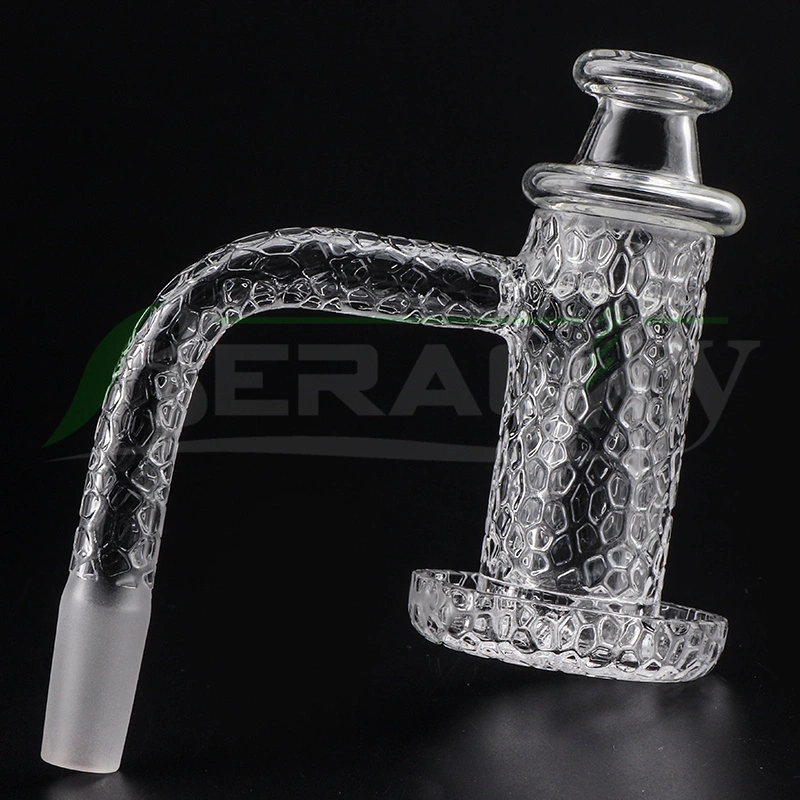 Sandblasted Regular Weld Beveled Edge Quartz Charmer Banger DAB Nail