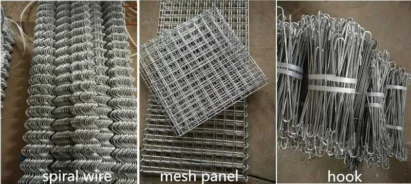 100X30X30cm Galvanized Wire Stone Baskets Welded Gabion/Gabion Box/Mesh Gabion