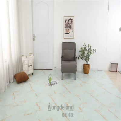 Manufacturer Marble Imitation Self Adhesive PVC Plastic Vinyl Sheet Tiles Floor