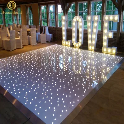 Waterproof Acrylic Starry Dancing Twinkling LED Starlit Dance Floor for Wedding