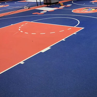 Anti-Skid Design Colorful Waterproof Indoor Sport Court PVC Vinly Floor