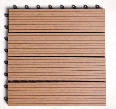 Hot Selling Factory Price Waterproof Wood Plastic Floor Composite Decking DIY WPC Interlocking Garden Deck Flooring Tile