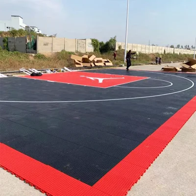 Multi-Used Friendly Anti-Slide Waterproof Sports Basketball Court Floor Anti-Skidding Tiles