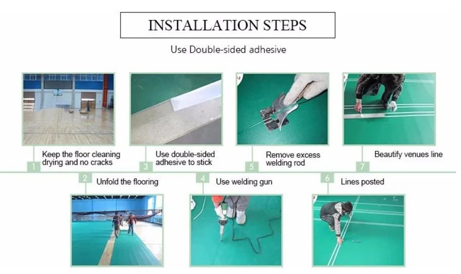 Anti-Skid Roll Design Homogenous Antibacterial PVC Vinyl Floor