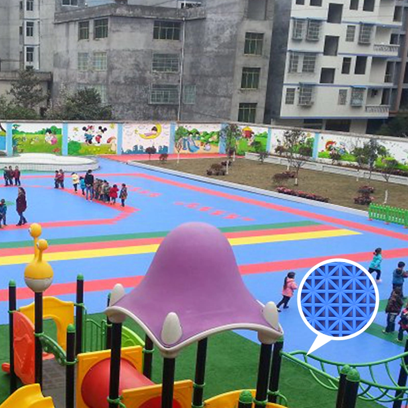 Interlocking Anti Slip Skid Plastic PVC Vinyl Drainage Water Park Floor Flooring Tile