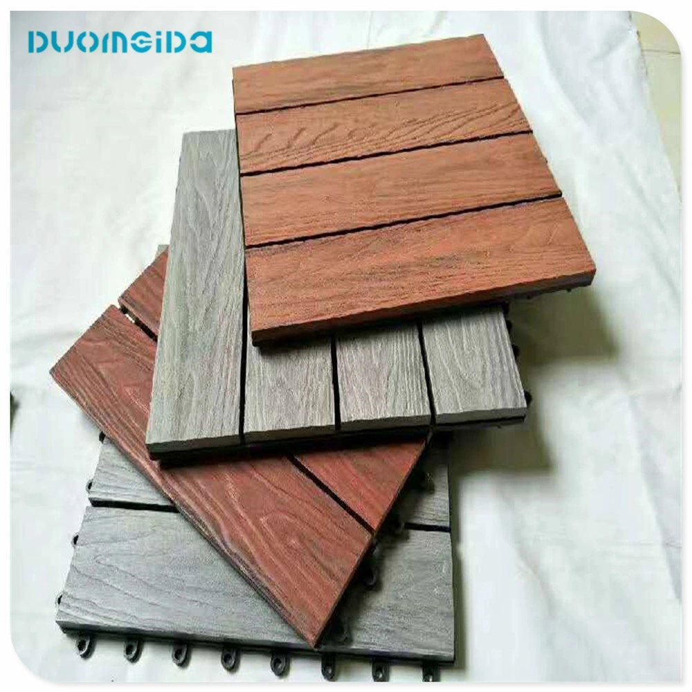 Interlocking Outdoor Plastic Base Economic Waterproof High Quality WPC Deck Tile