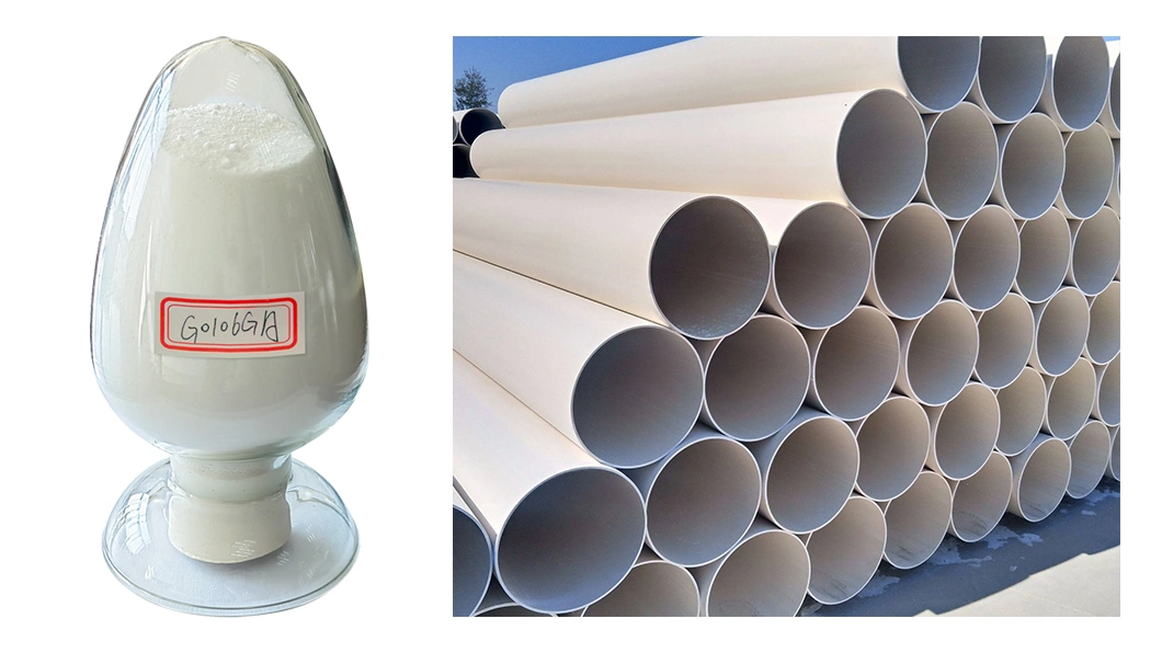 Environmentally Friendly Plastic Chemical Additives Ca-Zn Stabilizer G0106ga Applied to Polyvinyl Chloride Pipe