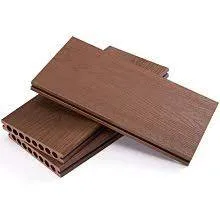 Consmos Outdoor Flooring Wood Plastic Material Stone Composite Board Timber Decking Patio Tiles165*25mm