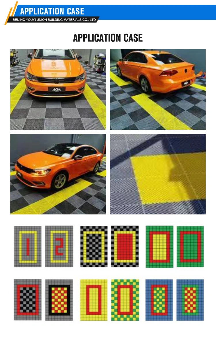 Durable for Exclusive Sale Garage Car Plastic Interlocking Floor Tiles