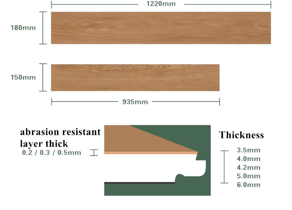 2024 China 5mm PVC Flooring Waterproof Vinyl Tile/Vinyl Flooring Stone Wood Plastic-Floor Click System Rigid Core Manufacturer Spc Flooring From Home