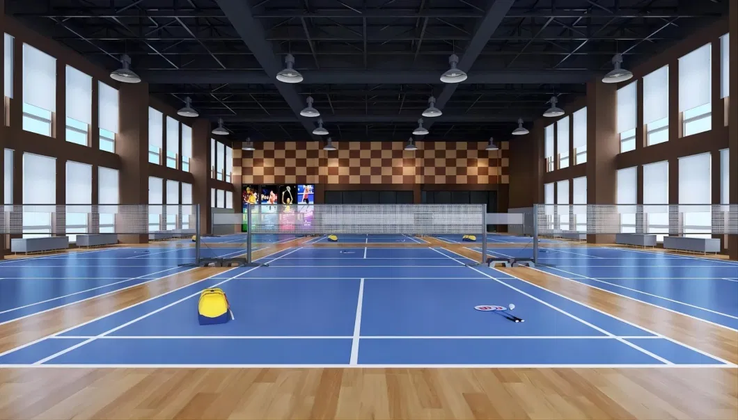 Wear Resistant Heterogeneous Vinyl Rolling PVC Floor Sports Flooring Training Court Floor