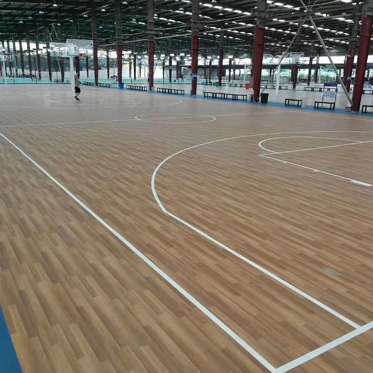 Wholesale Green PUR Surface Badminton Floor Sports PVC Badminton Flooring