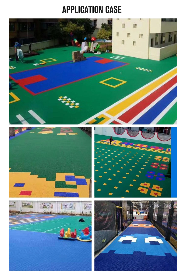 Multi Use Interlocking Floor Tile for Backyard Volleyball Court Sports