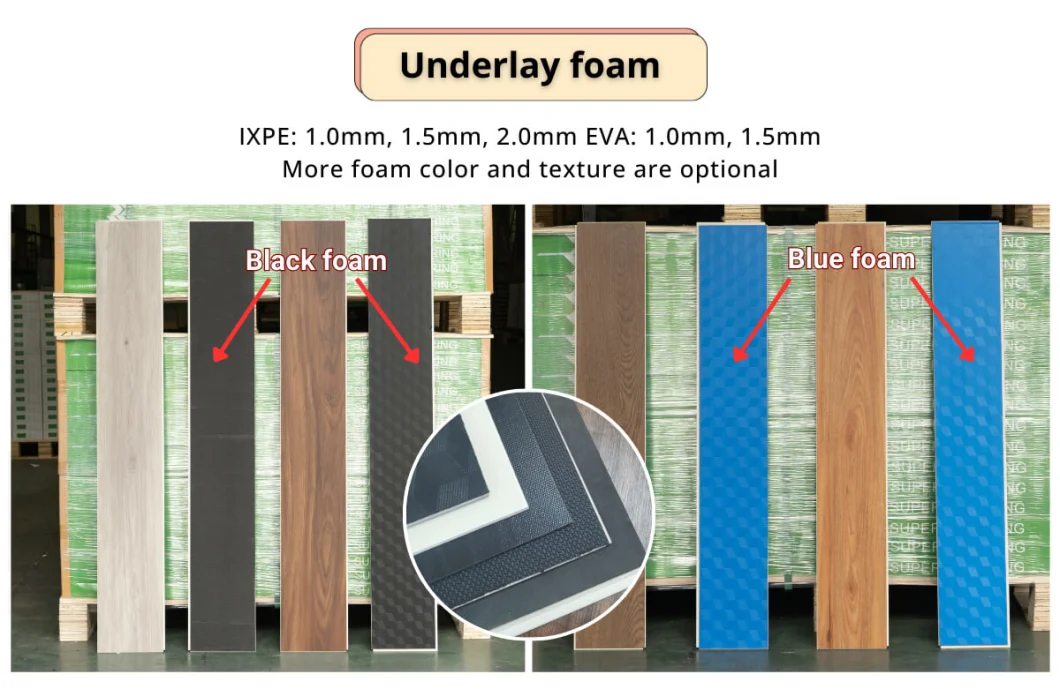 China Manufacturer Waterproof Click PVC/Plastic Vinyl Plank UV Coating Spc Bamboo Flooring