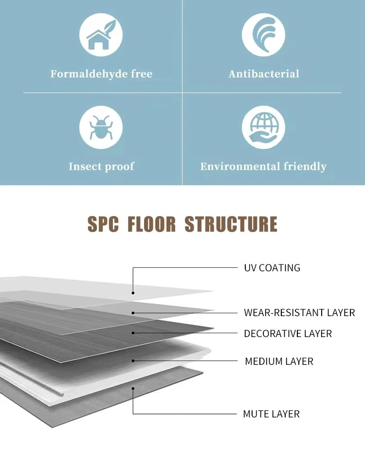 Factory Direct Sell Vinyl Adhesive Waterproof Anti Slip PVC Roof Floor Tile Plastic Flooring Like Wood