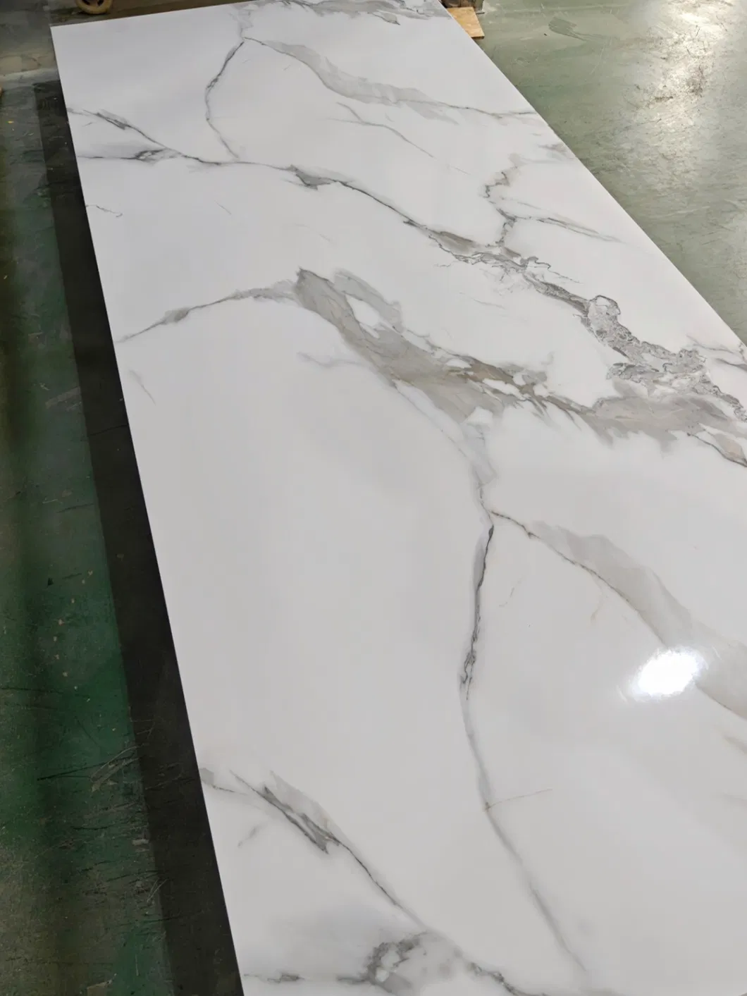 China Manufacturer 1220X2440mm High Glossy PVC Marble Sheet for Interior Wall Panel