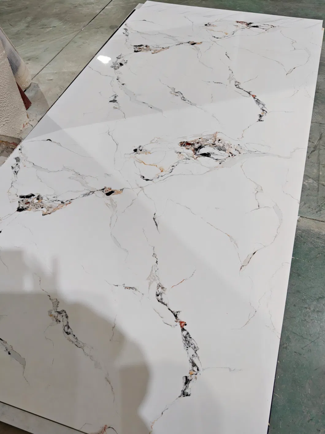 China Manufacturer 1220X2440mm High Glossy PVC Marble Sheet for Interior Wall Panel