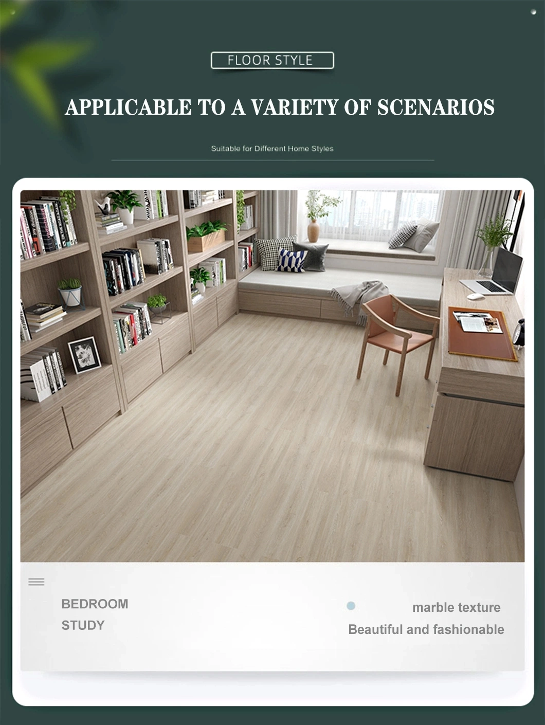 Hot Sale Vinyl Click Flooring Manufacturer 100% Waterproof Wood Grain Rigid Core Wooden Design Waterproof Click Spc PVC Plastic Vinyl Flooring