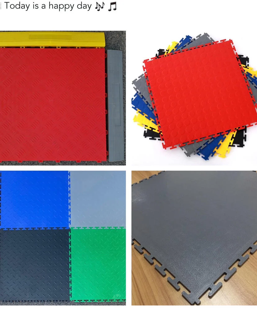 Environmental Interlocking Plastic Garage Floor Tiles/Waterproof PP/PVC Material Floor Tile