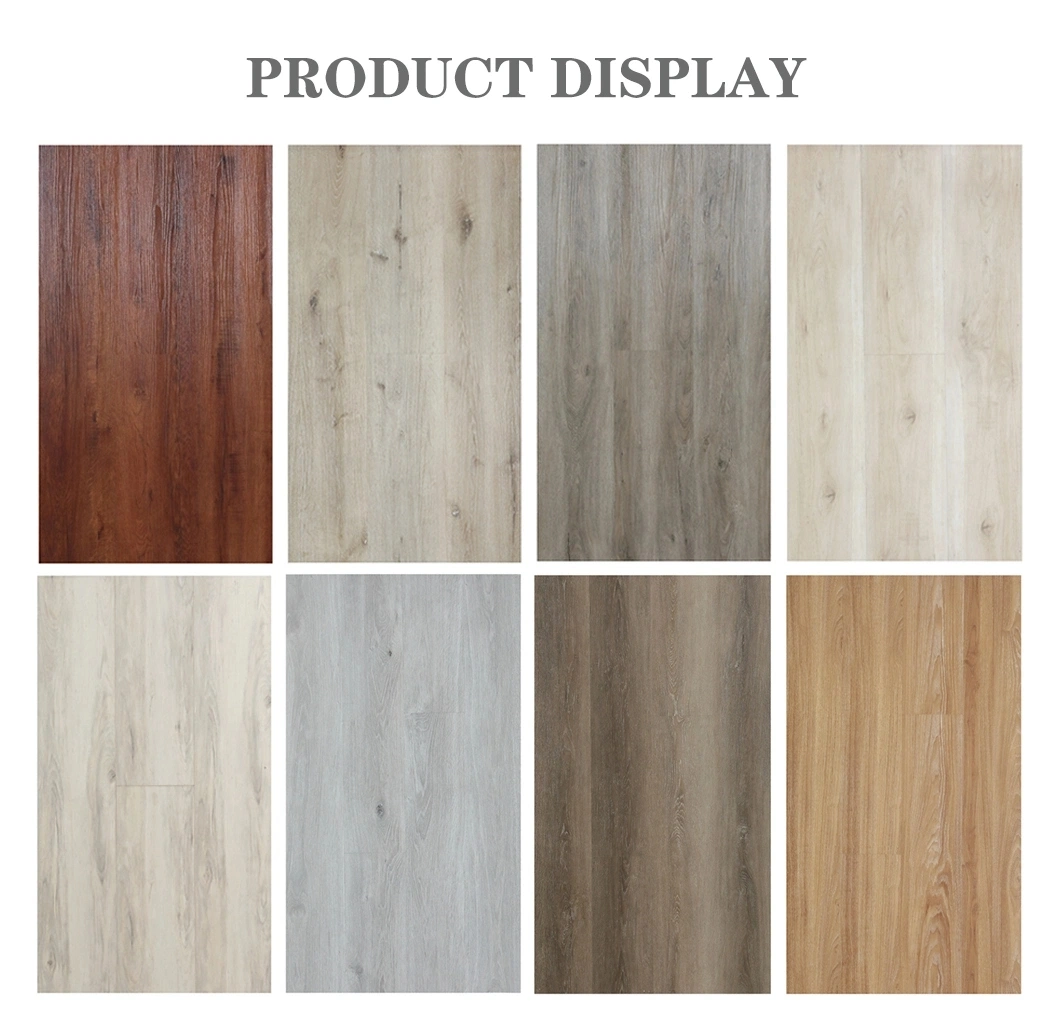 Hot Sale Vinyl Click Flooring Manufacturer 100% Waterproof Wood Grain Rigid Core Wooden Design Waterproof Click Spc PVC Plastic Vinyl Flooring