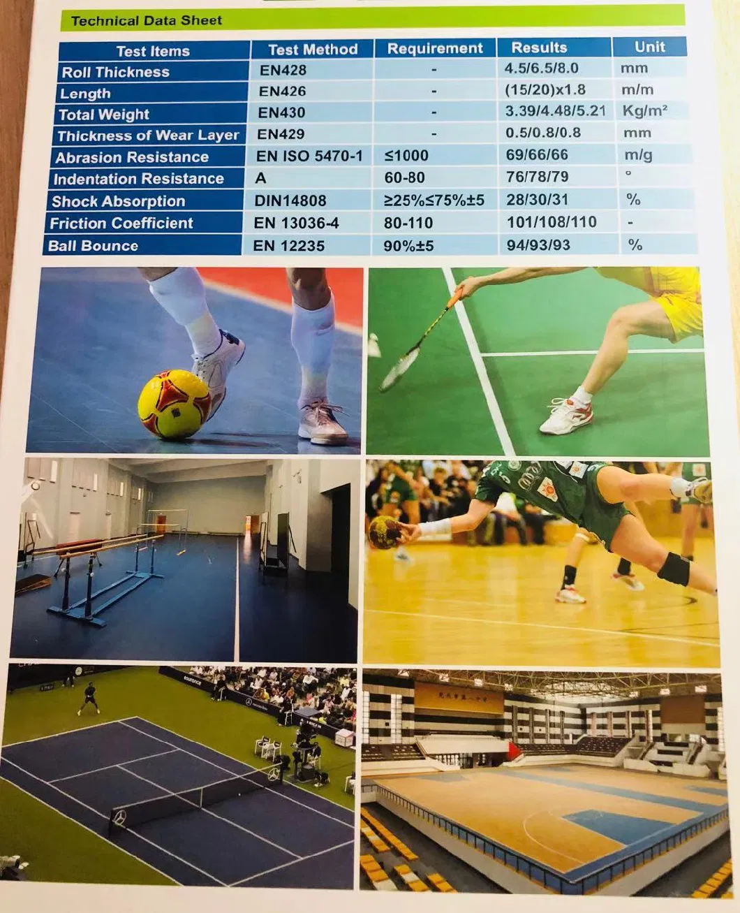 Indoor PVC Vinyl Floor Sports Court Field Basketball Badminton Volleyball Court Flooring