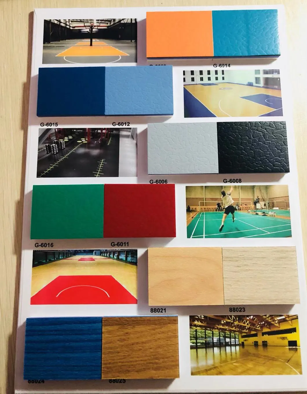 Indoor PVC Vinyl Floor Sports Court Field Basketball Badminton Volleyball Court Flooring