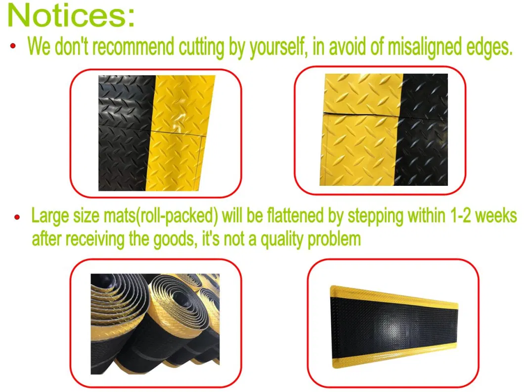 China Manufacturer Industrial Anti-Static ESD Rubber Anti-Fatigue Comfort Standing Mat