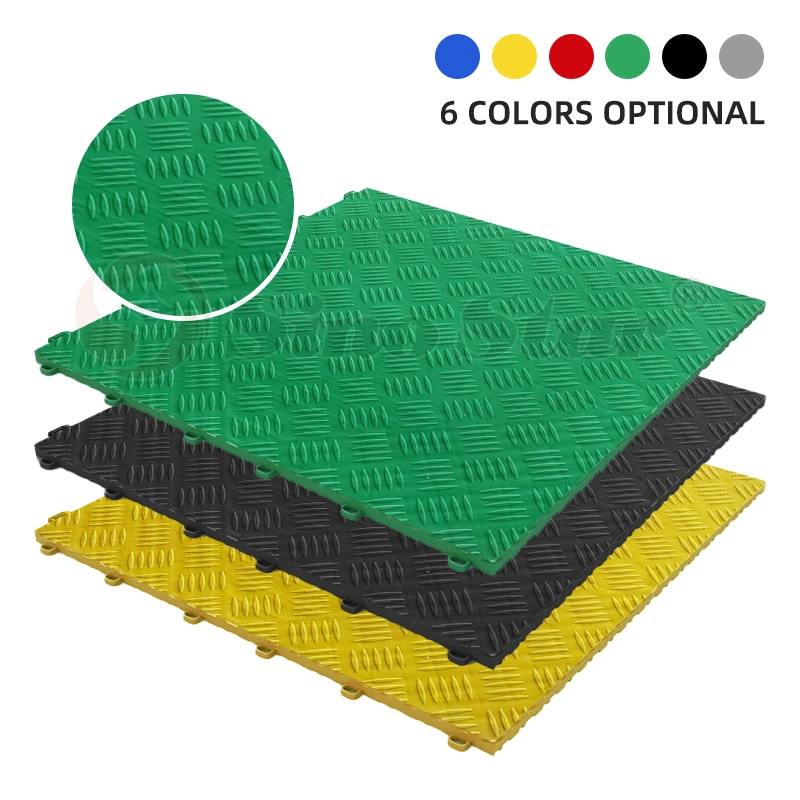 Interlocking Modular Garage Floor Tiles Plastic Floor Mats Deck Tiles for Car Parking Carwash Detailing Shop