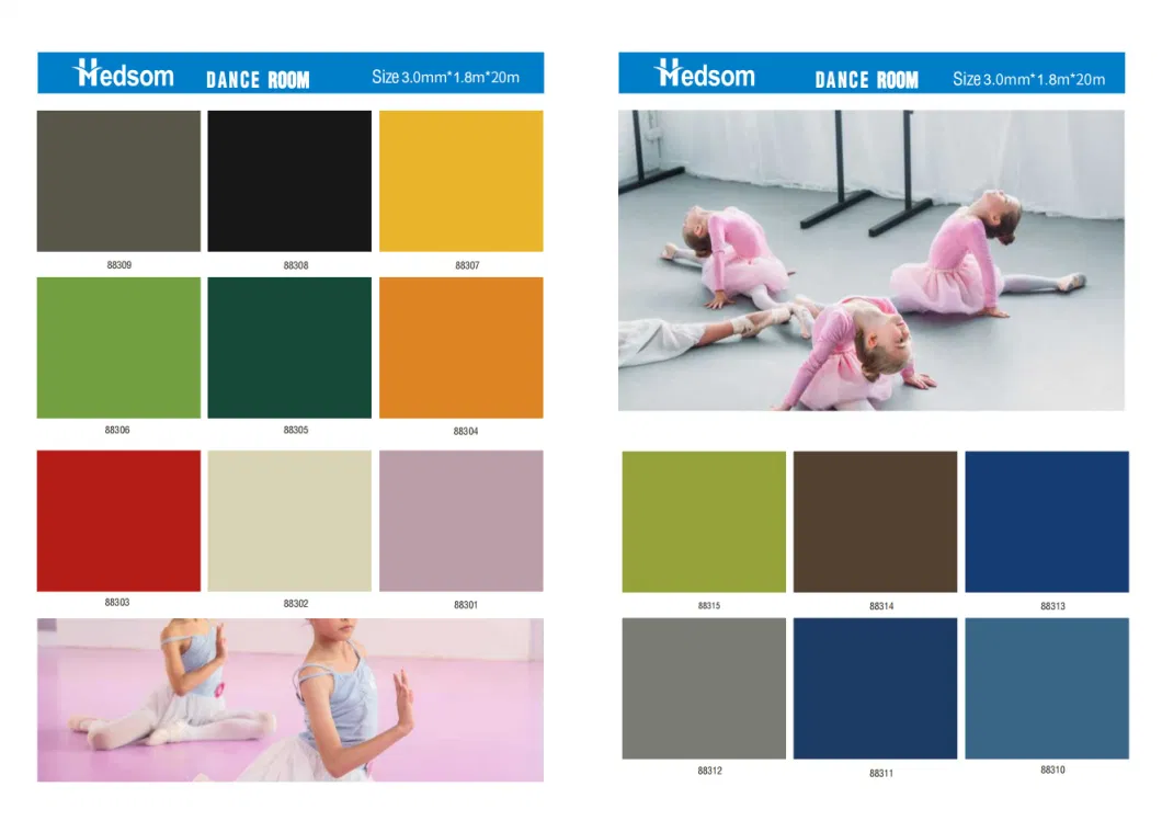 Factory Price Heterogeneous Vinyl Rolling PVC Floor Sports Flooring Court Floor