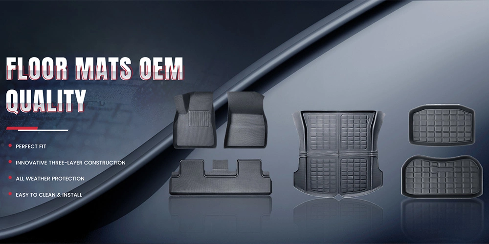 Wholesale Price Vehicle Accessories 3PCS High Quality Anti Skid Interior PVC Car Mat