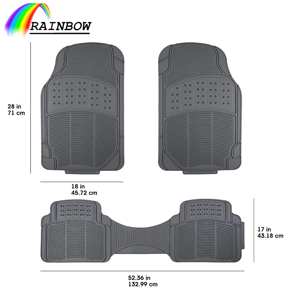 Wholesale Price Vehicle Accessories 3PCS High Quality Anti Skid Interior PVC Car Mat