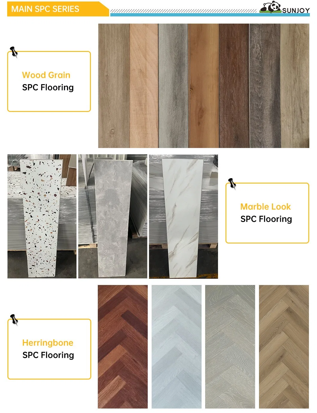 Wood Pattern Spc Interlocking Click System PVC Vinyl Floor Tiles