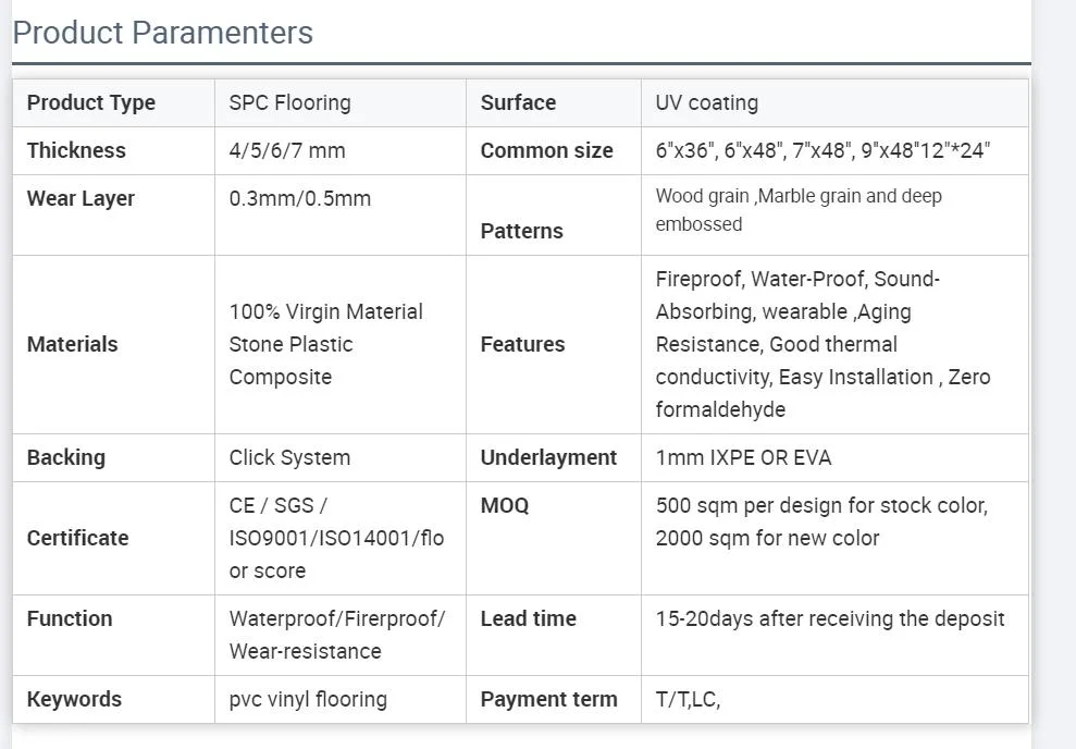 Lt PVC Plastic Waterproof Lvt Flooring Sheet for Sale