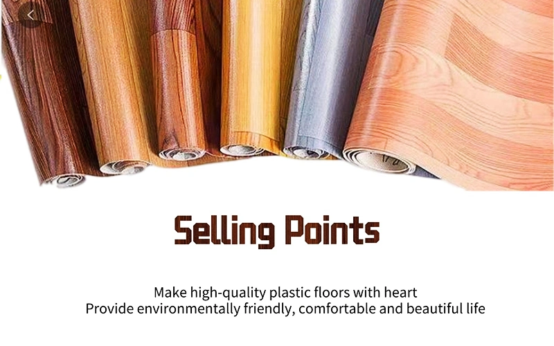 China Anti Slip PVC Vinyl Flooring Roll Price Commecial Foamed PVC Plastic Carpet Rolls Linoleum Flooring