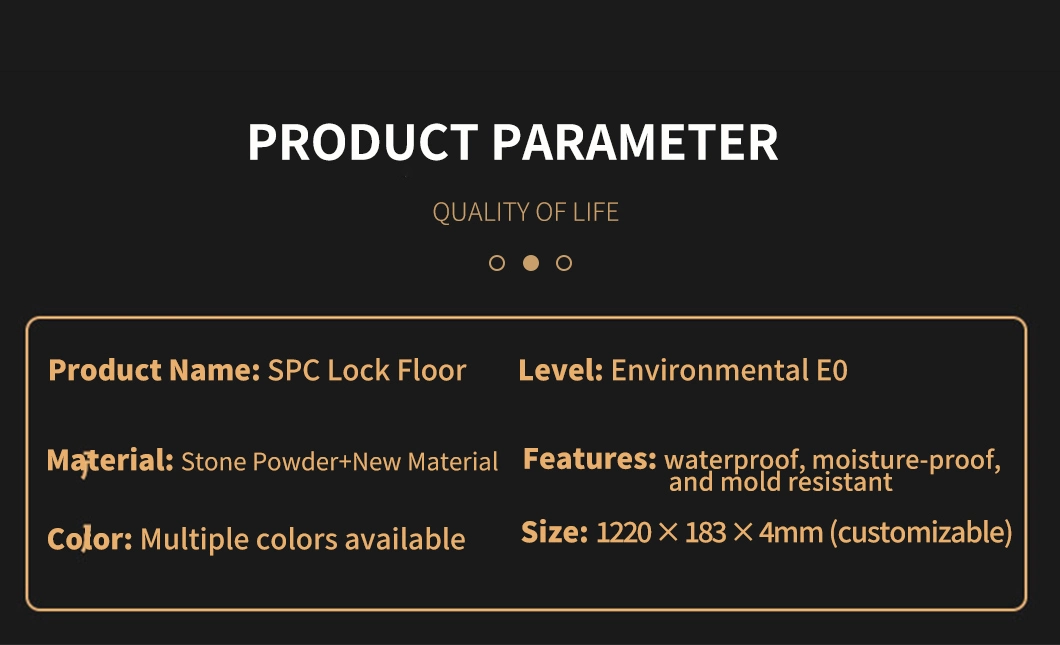 Wear Resistance Anti-Skid Real Wood Grain Plastic PVC Vinyl Spc Flooring