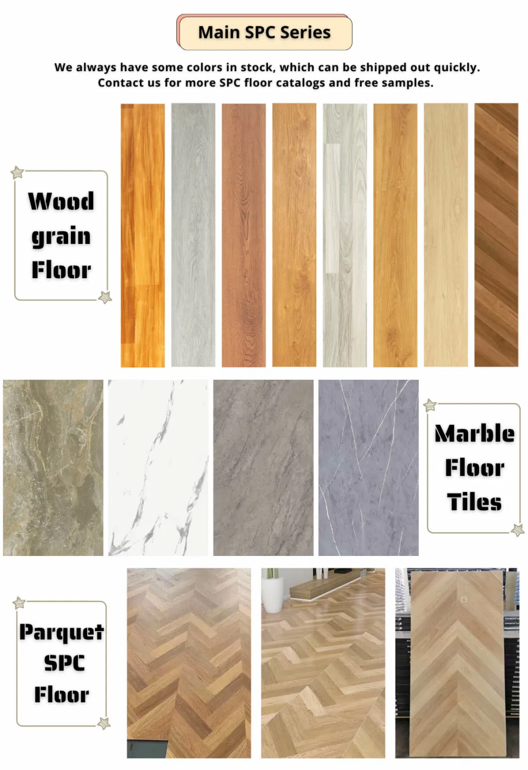 China/Vietnam Manufacturer Interior/Indoor Plastic/PVC Plank Tiles Click/Lock 4mm/5mm/6mm/7mm/8mm Spc Vinyl Flooring Waterproof