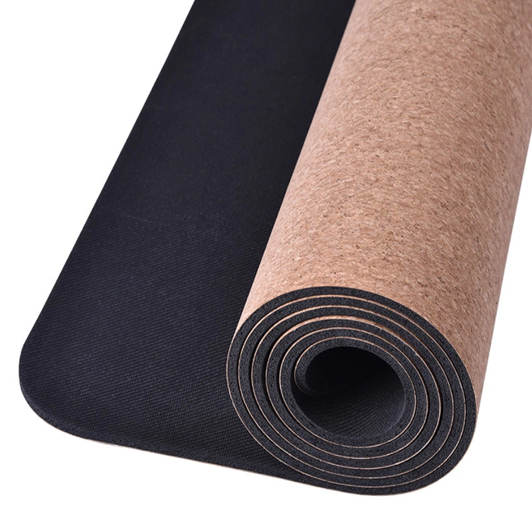 Yugland Wholesale China 4/5/6 mm Cheap Organic Non Slip Custom Logo Printed Pilates Eco Friendly Cork Yoga Mat