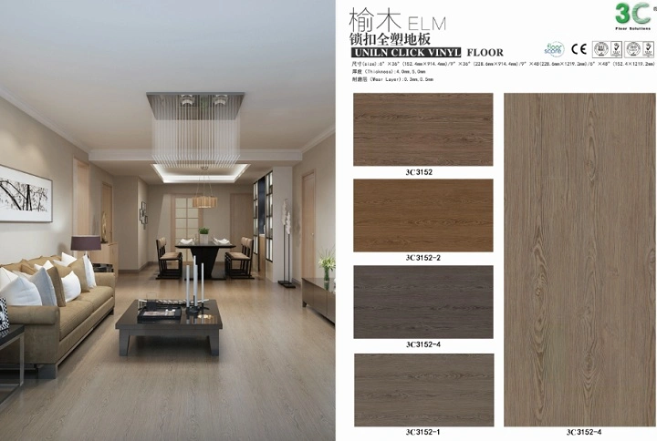 High-Grade Anti-Slip Waterproof Commercial Vinyl Luxury Plank Flooring China