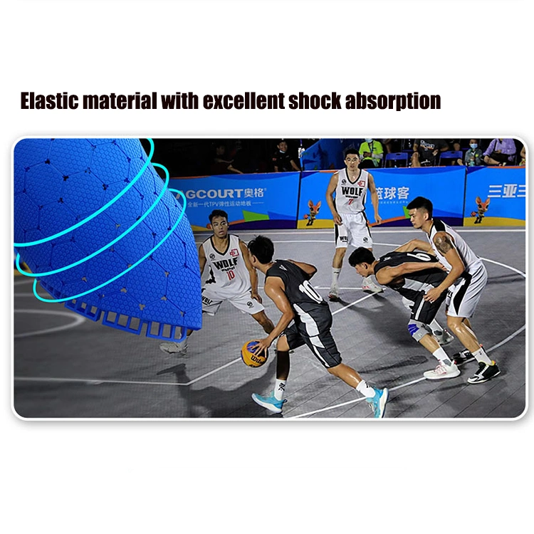 Cheap PP Interlocking Sports Flooring Basketball Floor Tiles for Pickleball Court