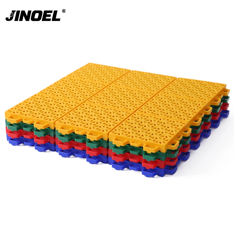 Plastic Flooring Sport Court Tiles Interlocking PP Tiles Basketball Flooring Anti Slip Interlocking Drainage Garage Floor Tiles