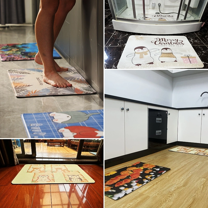 High Quality Custom Printed Unfading Non-Slip PVC Foam Anti Fatigue Comfort Floor Mat