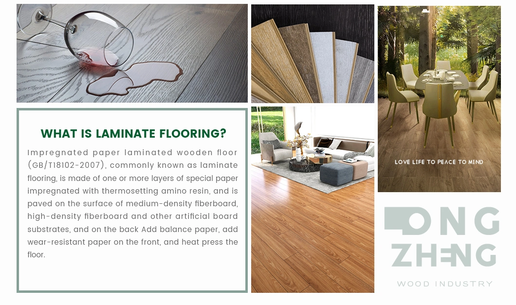 Wearproof Non-Slip Direct Waterproof Vinyl Flooring Anti-Scratch Painted Groove Laminate Floor