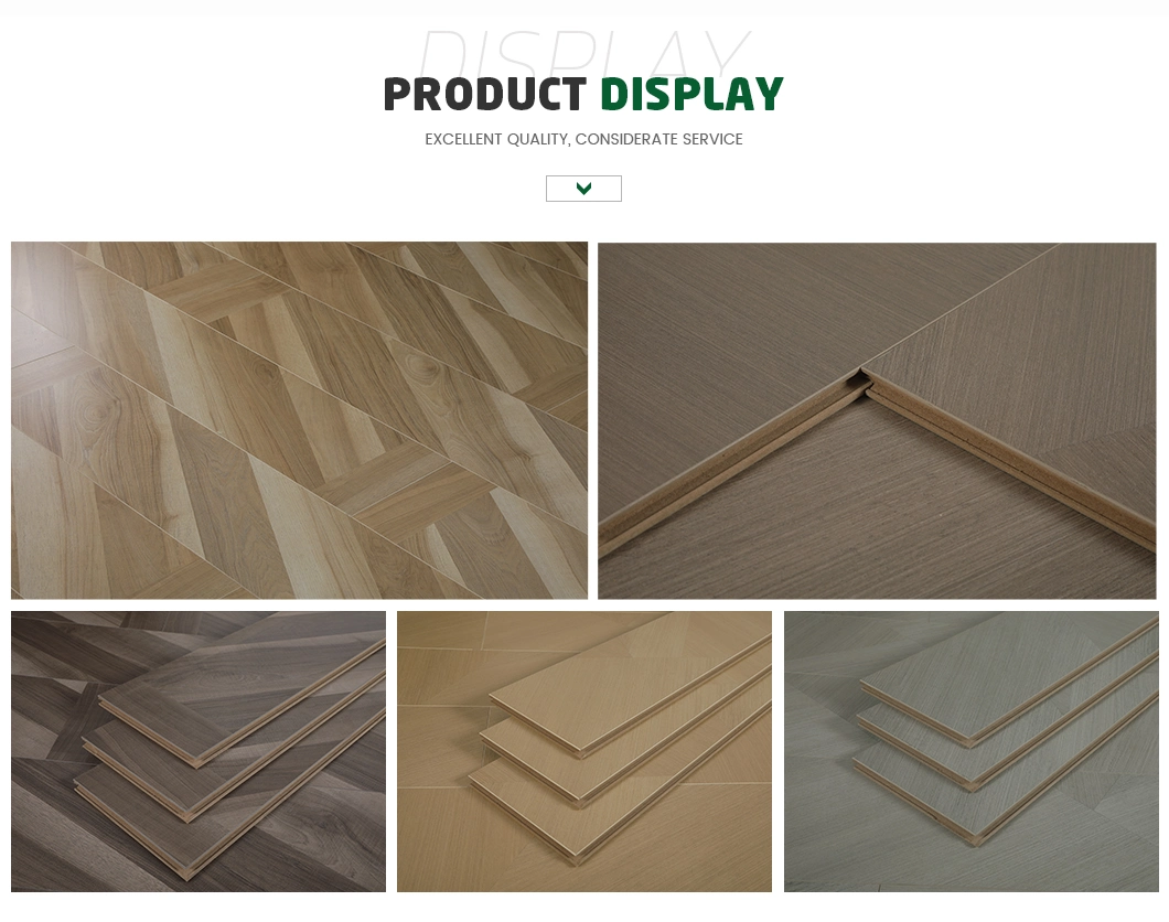 8mm Indoor PVC Laminate Floor Matching Multiple Foundations Classic Oak Interlocking WPC Flooring Tiles