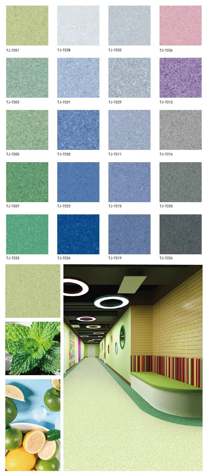 Shanghai Professional Manufacturer Waterproof Fireproof PVC Vinyl Roll/Sheet Flooring