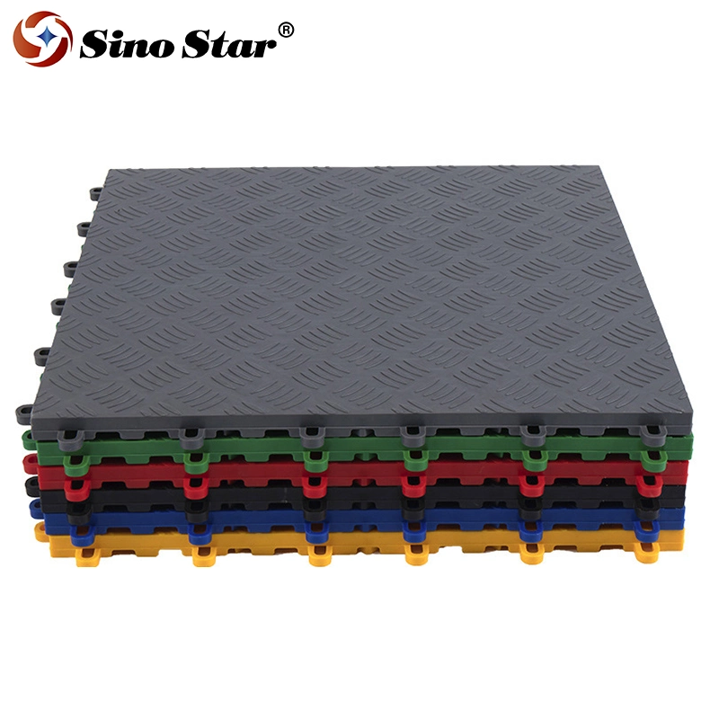 Interlocking Modular Garage Floor Tiles Plastic Floor Mats Deck Tiles for Car Parking Carwash Detailing Shop