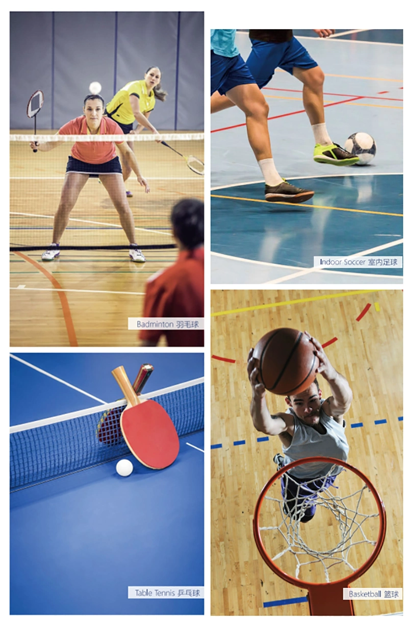 China Supplier Waterproof Non-Slip Vinyl Flooring PVC Sports Floor for Badminton Court