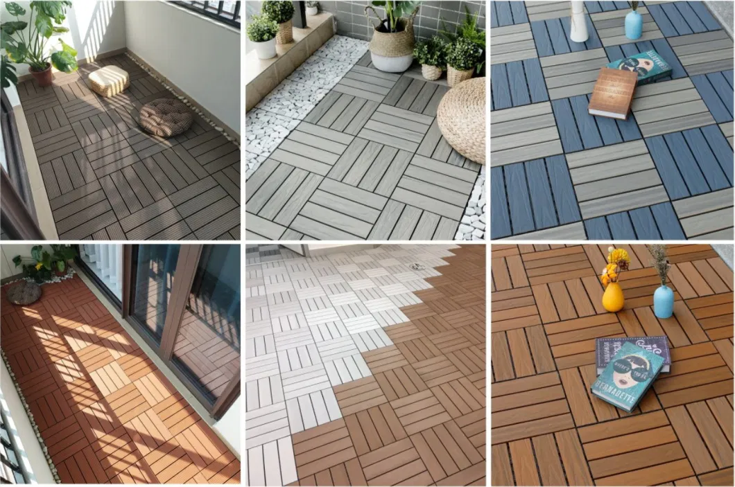 Factory Price Interlocking Direct Sales Durable WPC Wood Plastic Composite Garage Tiles