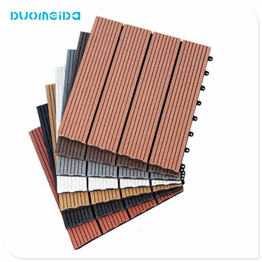 Interlocking Outdoor Plastic Base Economic Waterproof High Quality WPC Deck Tile