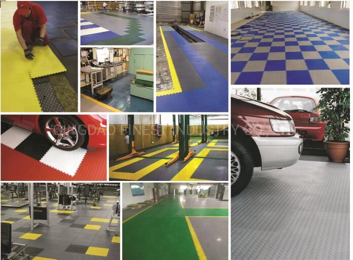 460X460mm 500X500mm Environmental Interlocking Plastic Garage Floor Tiles / Premium Quality Waterproof PVC All New Material Floor Vinyl Tiles