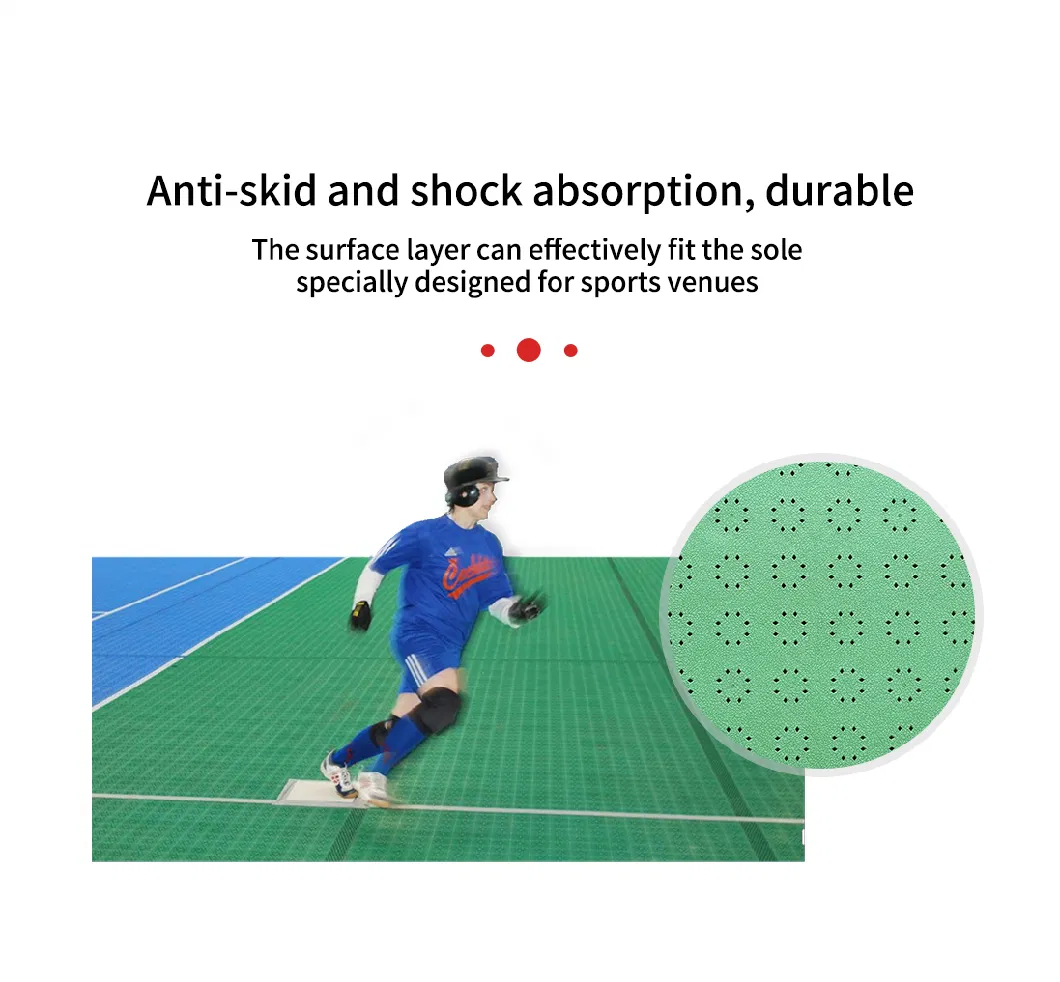 Hot Sale Indoor Roller Hockey Sports Court Surface Interlocking Floor Tile